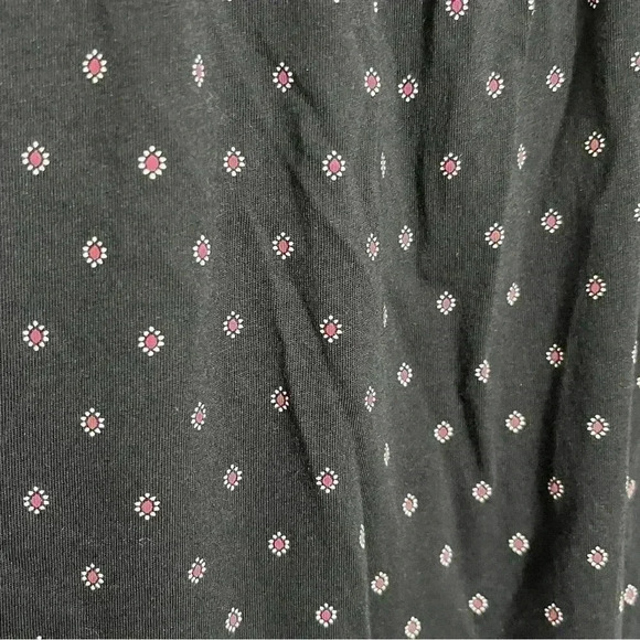 J.Jill Black Long Sleeve Paisley top | size medium - Picture 3 of 7